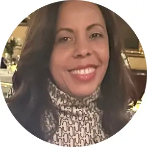 "Local Hub Host Damaris welcoming participants at Christian Events New Jersey in Jersey City"